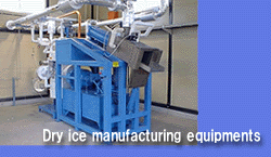 Dry ice manufacturing equipments